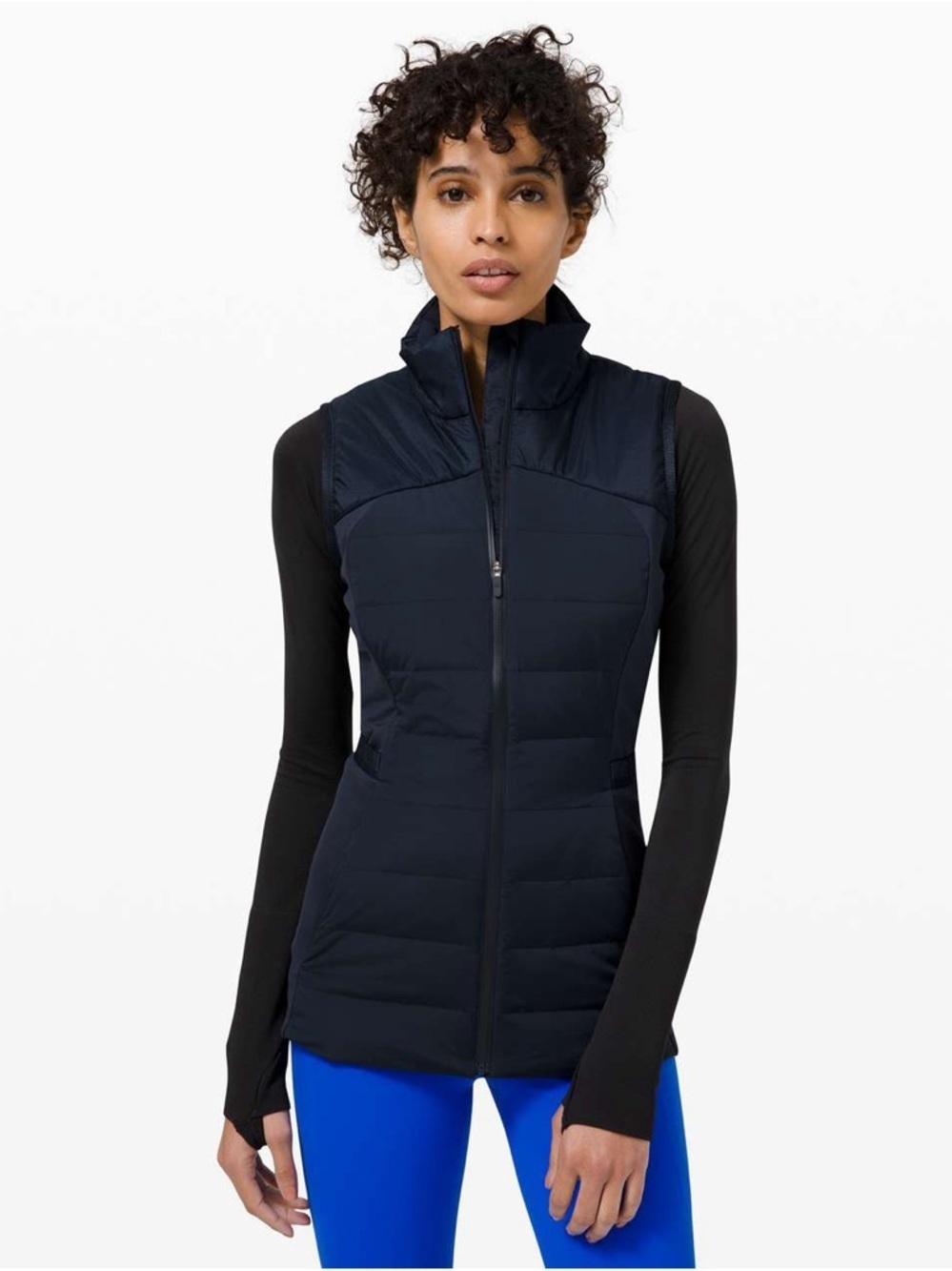 Lululemon Down For It All Vest True Navy Size 6 - Picture 1 of 8